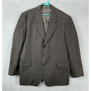 Barrington Blazer Adult 48L Grey‎ Lambswool Cashmere Blend Tuxedo 3-Button Mens